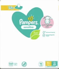 Pampers® Pampers - Sensitive - Billendoekjes - 2400 Doekjes - 30 X 80 -Babyproducten Korting 1019x1200 4