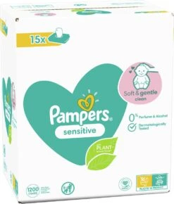 Pampers® Pampers - Sensitive - Billendoekjes - 2400 Doekjes - 30 X 80 -Babyproducten Korting 1023x1200 1