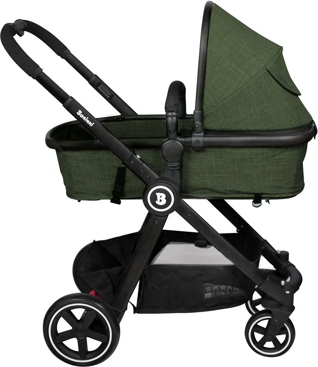 Baninni Kinderwagen Otto 3 In 1 Olive Green 8 Baninni Kinderwagen Otto 3 In 1 Olive Green - Afbeelding 6