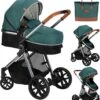 MoMi Kinderwagen - Compacte 2 In 1 Combiwagen - Limuru - Groen (geschikt Van 0-3 Jaar) -Babyproducten Korting 1060x1200 1