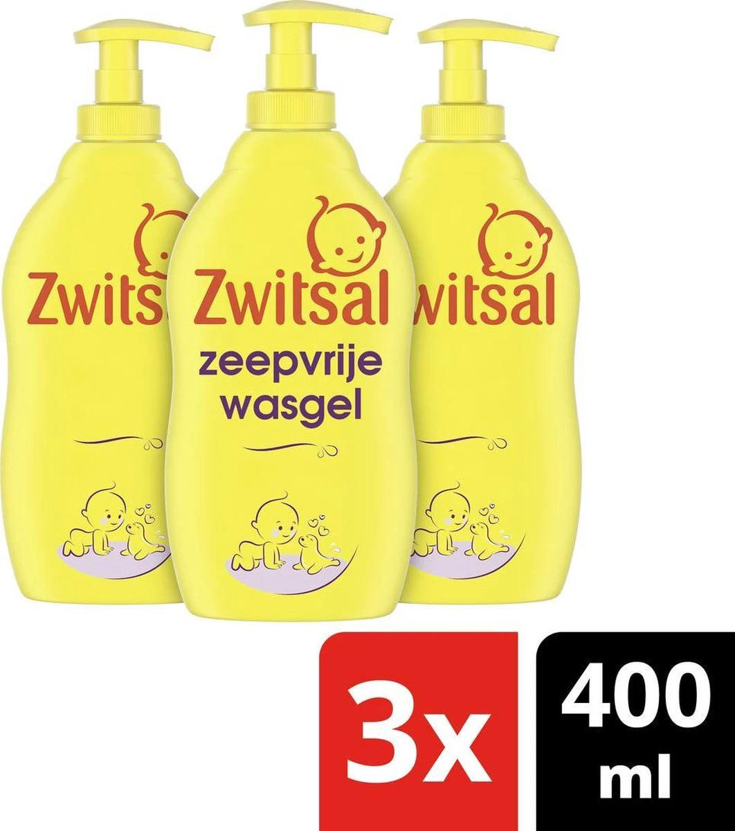 Zwitsal Zeepvrije Wasgel - 3 X 400 Ml - Voordeelverpakking 4 Zwitsal Zeepvrije Wasgel - 3 X 400 Ml - Voordeelverpakking - Afbeelding 2