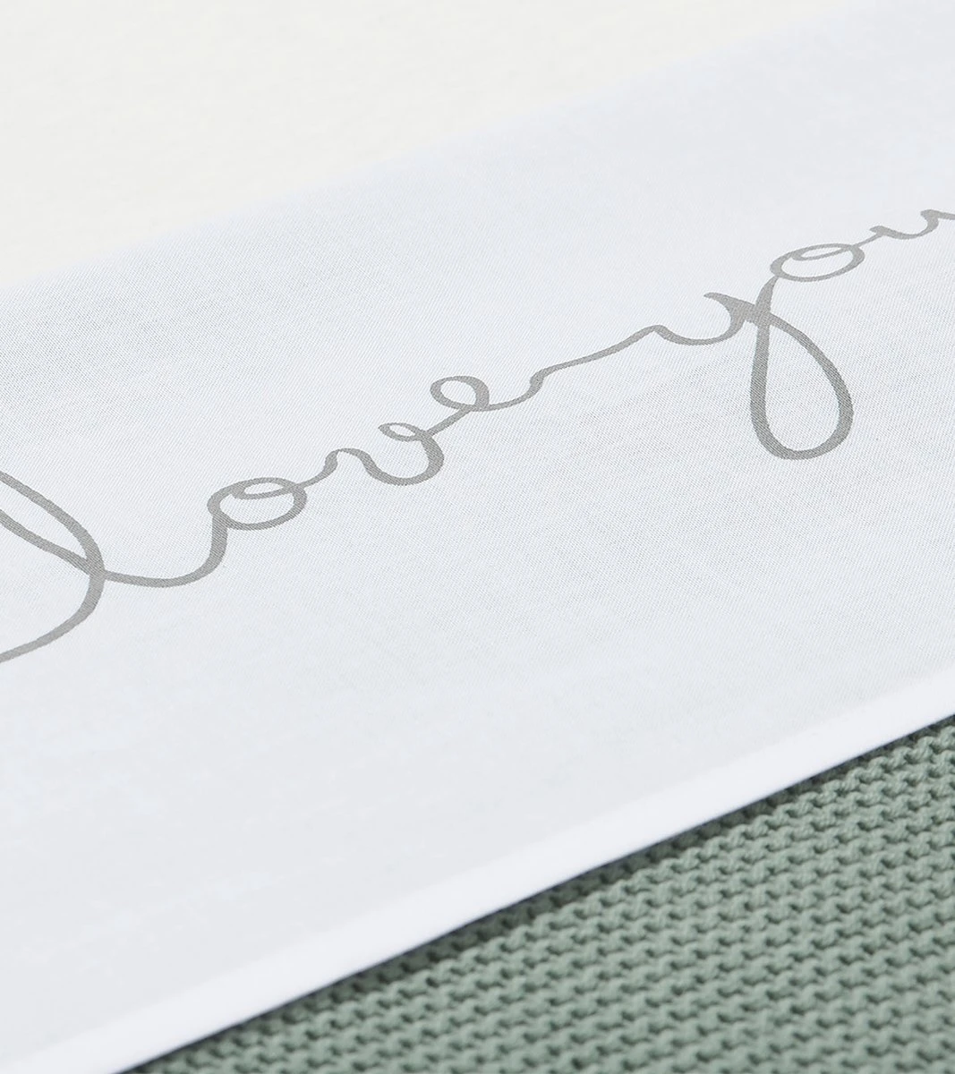 Jollein Baby Laken Wieg 75x100cm Love You - Grey 7 Jollein Baby Laken Wieg 75x100cm Love You - Grey - Afbeelding 5