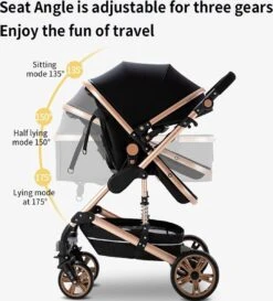 Luxe Kinderwagen 3 In 1 - Wandelwagen - Kinderwagen 3-in-1 Incl Autostoel - Kinderwagen Maxi Cosi – Buggy 3 In 1 - Newborn - Zwart 10 Luxe Kinderwagen 3 In 1 - Wandelwagen - Kinderwagen 3-in-1 Incl Autostoel - Kinderwagen Maxi Cosi – Buggy 3 In 1 - Newborn - Zwart -Babyproducten Korting 1084x1200 4