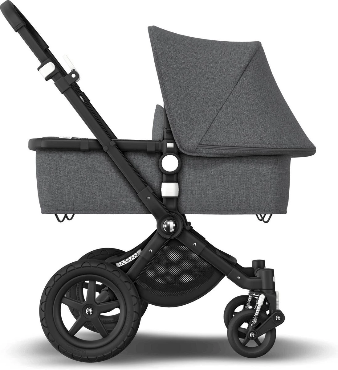 Bugaboo Cameleon 3 Plus Kinderwagen Met Stoel En Wieg - Zwart / Gemȇleerd Grijs 9 Bugaboo Cameleon 3 Plus Kinderwagen Met Stoel En Wieg - Zwart / Gemȇleerd Grijs - Afbeelding 7
