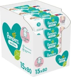 Pampers® Pampers - Sensitive - Billendoekjes - 2400 Doekjes - 30 X 80 -Babyproducten Korting 1105x1200 3