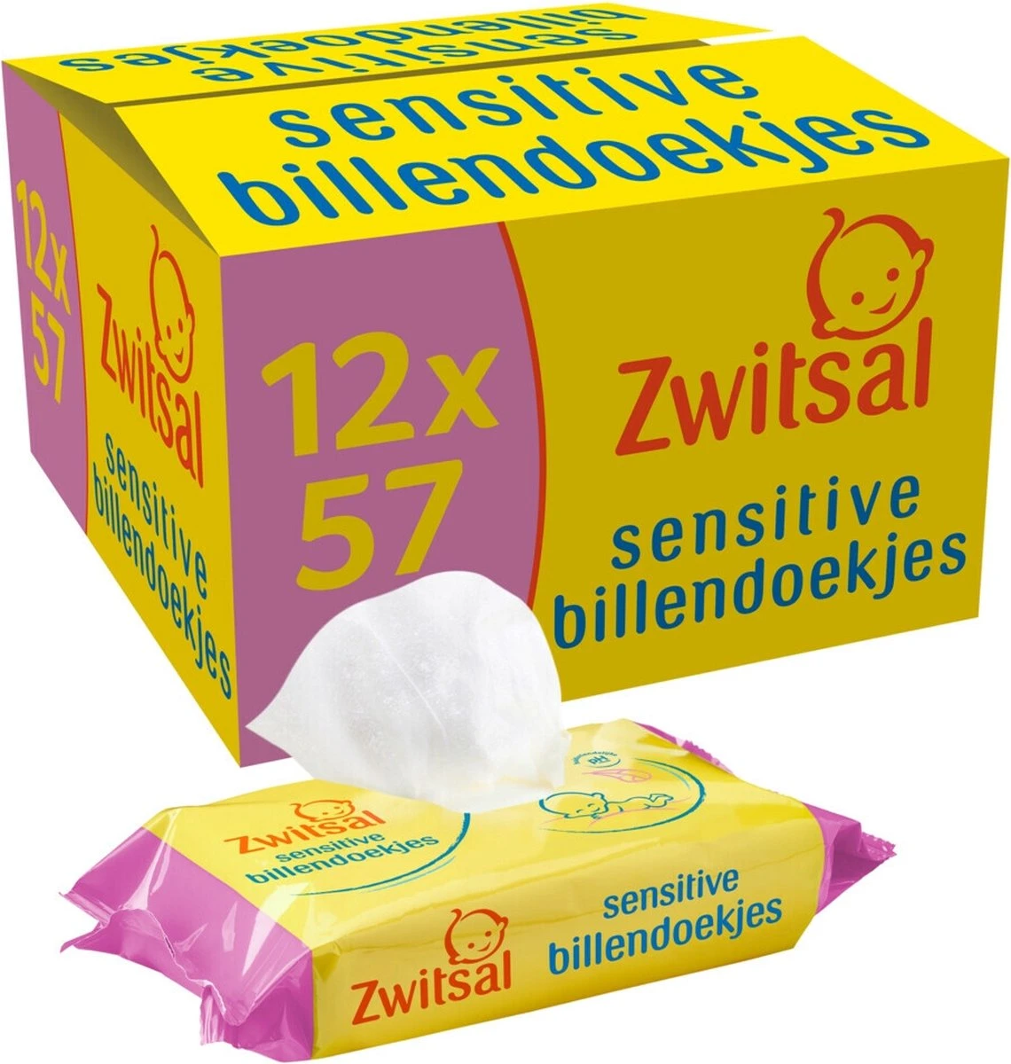 Zwitsal Sensitive Billendoekjes Voordeelverpakking 684 Doekjes 3 Zwitsal Sensitive Billendoekjes Voordeelverpakking 684 Doekjes