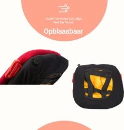 Deliqart - Zitverhoger - Autozitje - Opblaasbare Autozitje - Autostoeltje - Zwart -Babyproducten Korting 1143x1200