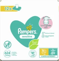 Pampers® Pampers - Sensitive - Billendoekjes - 1872 Doekjes - 36 X 52 -Babyproducten Korting 1177x1200 2