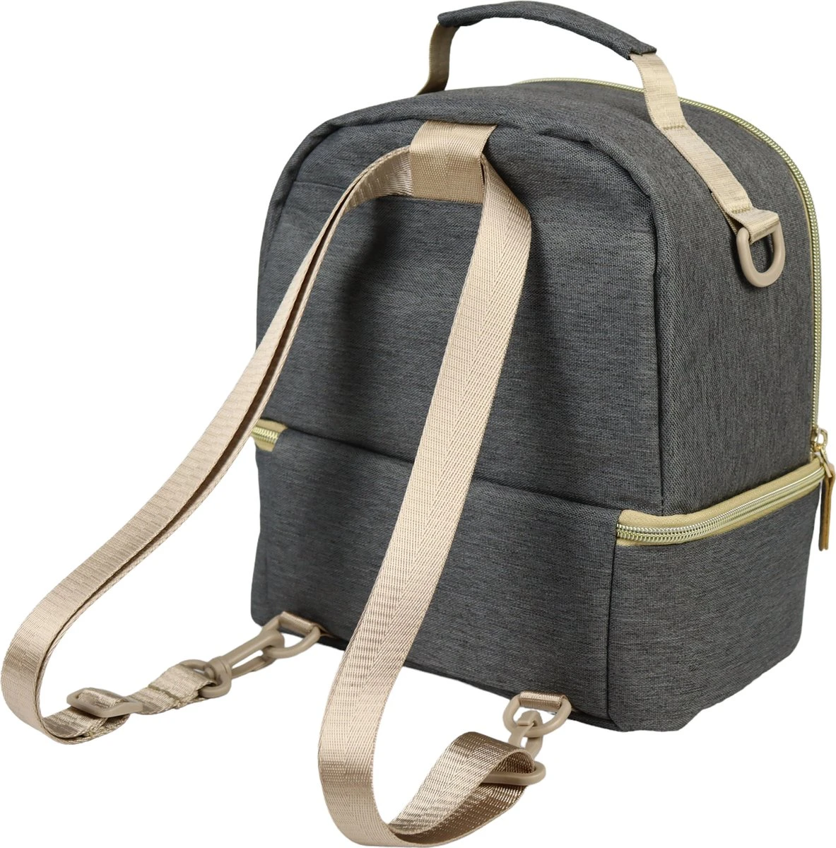 Youha® Tas - Kolftas - Moedermelk Koeltas - Babyfles Koeltas - Babymelk Koelen - Schoudertas & Rugtas - Kleur: Grijs - Reistas 4 Youha® Tas - Kolftas - Moedermelk Koeltas - Babyfles Koeltas - Babymelk Koelen - Schoudertas & Rugtas - Kleur: Grijs - Reistas - Afbeelding 2