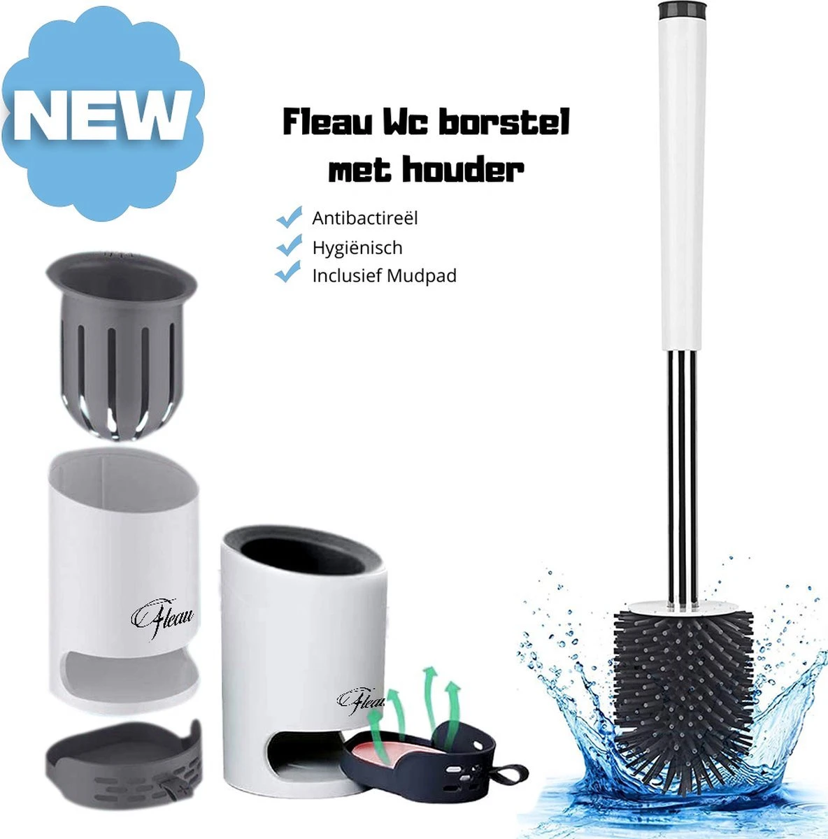 Fleau Luxe WC Verkleiner Met Trapje - Toiletverkleiner - Wit - Brilverkleiner Met Handvaten En Opstapje - Toilettrainer + GRATIS Fleau WC Borstel 6 Fleau Luxe WC Verkleiner Met Trapje - Toiletverkleiner - Wit - Brilverkleiner Met Handvaten En Opstapje - Toilettrainer + GRATIS Fleau WC Borstel - Afbeelding 4