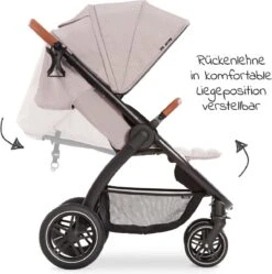 Hauck UpTown Buggy - Met één Hand Opvouwbaar - Beige -Babyproducten Korting 1188x1200