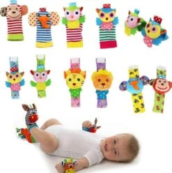 Baby Rammelaar | Baby Rammelaar Sokjes En Rammelaar Armbanden|4-delig Rammelaar Set|Pols- En Voetrammelaar Set| 0 T/m 24 Maanden | Babyarmband | Babysokken | Babykleding|Pasgeboren Baby| Baby Gift Set -Babyproducten Korting 1194x1200 1