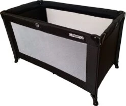 Cabino Campingbedje / Reisbed Set Inclusief Comfortabel Matras 60x120cm Zwart -Babyproducten Korting 1200x1016