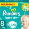 Pampers® Pampers Baby Dry Luiers Maat 8 (17 Kg+) 100 Stuks - Multi-Pack -Babyproducten Korting 1200x1042 3