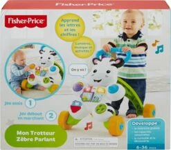 Fisher Price Fisher-Price Loop Met Mij Zebra - Franstalige Editie 23 Fisher Price Fisher-Price Loop Met Mij Zebra - Franstalige Editie -Babyproducten Korting 1200x1054
