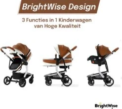 Merkloos BrightWise® Luxe Kinderwagen 3 In 1 Voldoet Aan Alle Europese Veiligheidscertificaten - Wandelwagen - Kinderwagen 3-in-1 Incl Autostoel - Kinderwagen Maxi Cosi – Buggy 3 In 1 - Newborn - Leer - Bruin 21 Merkloos BrightWise® Luxe Kinderwagen 3 In 1 Voldoet Aan Alle Europese Veiligheidscertificaten - Wandelwagen - Kinderwagen 3-in-1 Incl Autostoel - Kinderwagen Maxi Cosi – Buggy 3 In 1 - Newborn - Leer - Bruin -Babyproducten Korting 1200x1079 2