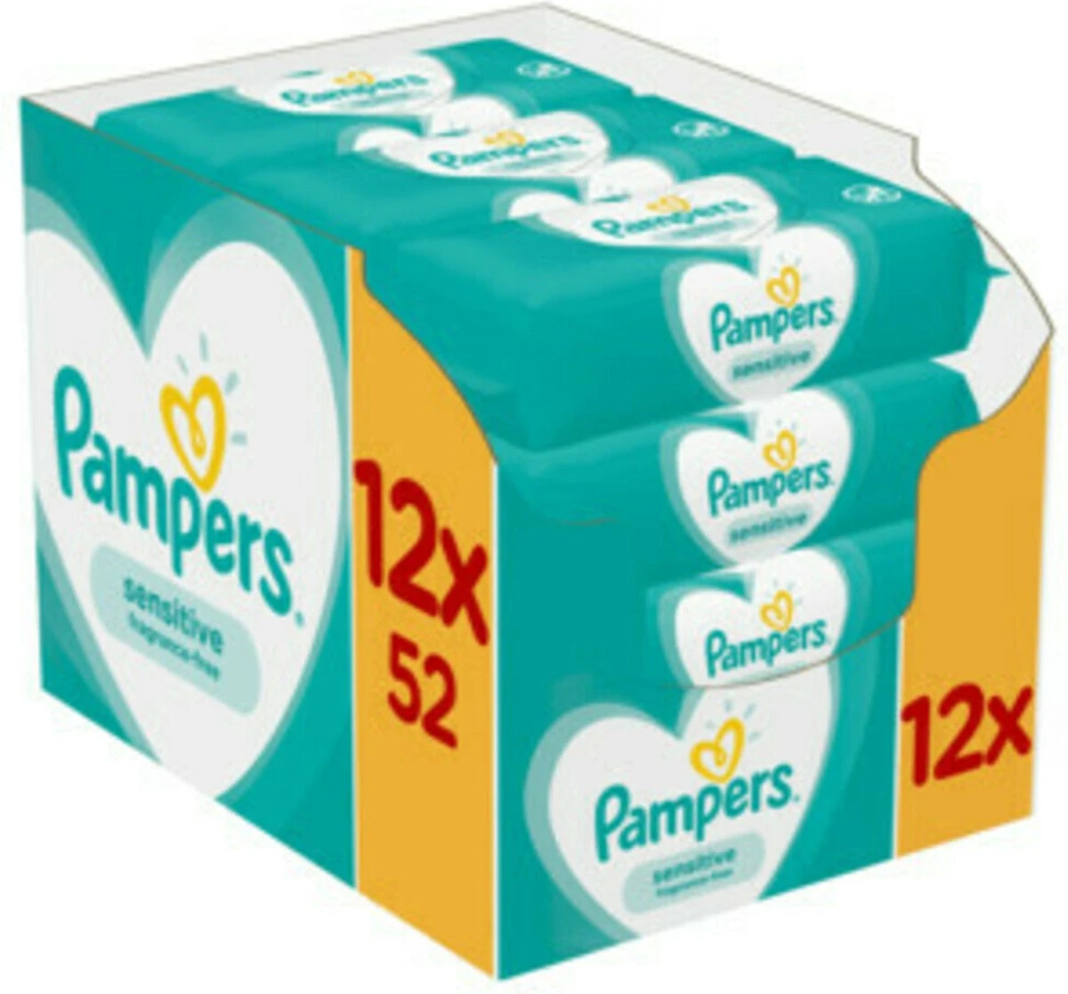 Pampers® Pampers Billendoekjes Sensitive Navulpak - 12 X 52 Doekjes 3 Pampers® Pampers Billendoekjes Sensitive Navulpak - 12 X 52 Doekjes