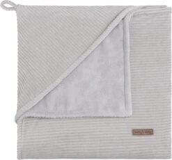 Baby's Only Wikkeldeken - Omslagdoek Baby Sense - Teddy Voering - Kiezelgrijs - 75x75 Cm - Geschikt Voor Drie- En Vijfpuntsgordel