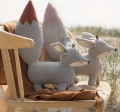 Baby Bello Finny The Fennex Fox - Ginger Grey - Knuffel XL -Babyproducten Korting 1200x1121 4