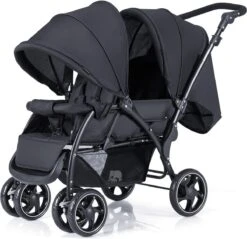 Deryan Luxe Elena Dubbele Buggy- Duo Buggy – Tandem Buggy – Compact En Lichtgewicht -Babyproducten Korting 1200x1161 1