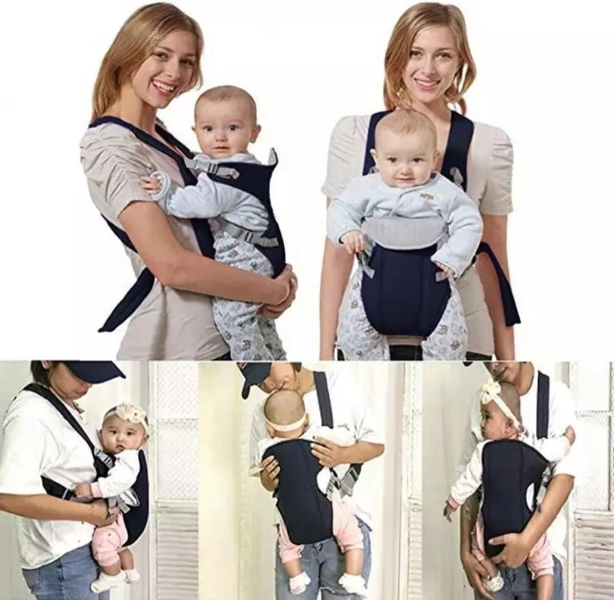 Baby Draagzak Blauw - Baby Carrier – Baby Drager Max. 15 Kg - 2 Tot 18 Maanden - Ergonomisch - Baby Draagdoek - Heupdrager - Steundrager Baby 5 Baby Draagzak Blauw - Baby Carrier – Baby Drager Max. 15 Kg - 2 Tot 18 Maanden - Ergonomisch - Baby Draagdoek - Heupdrager - Steundrager Baby - Afbeelding 3