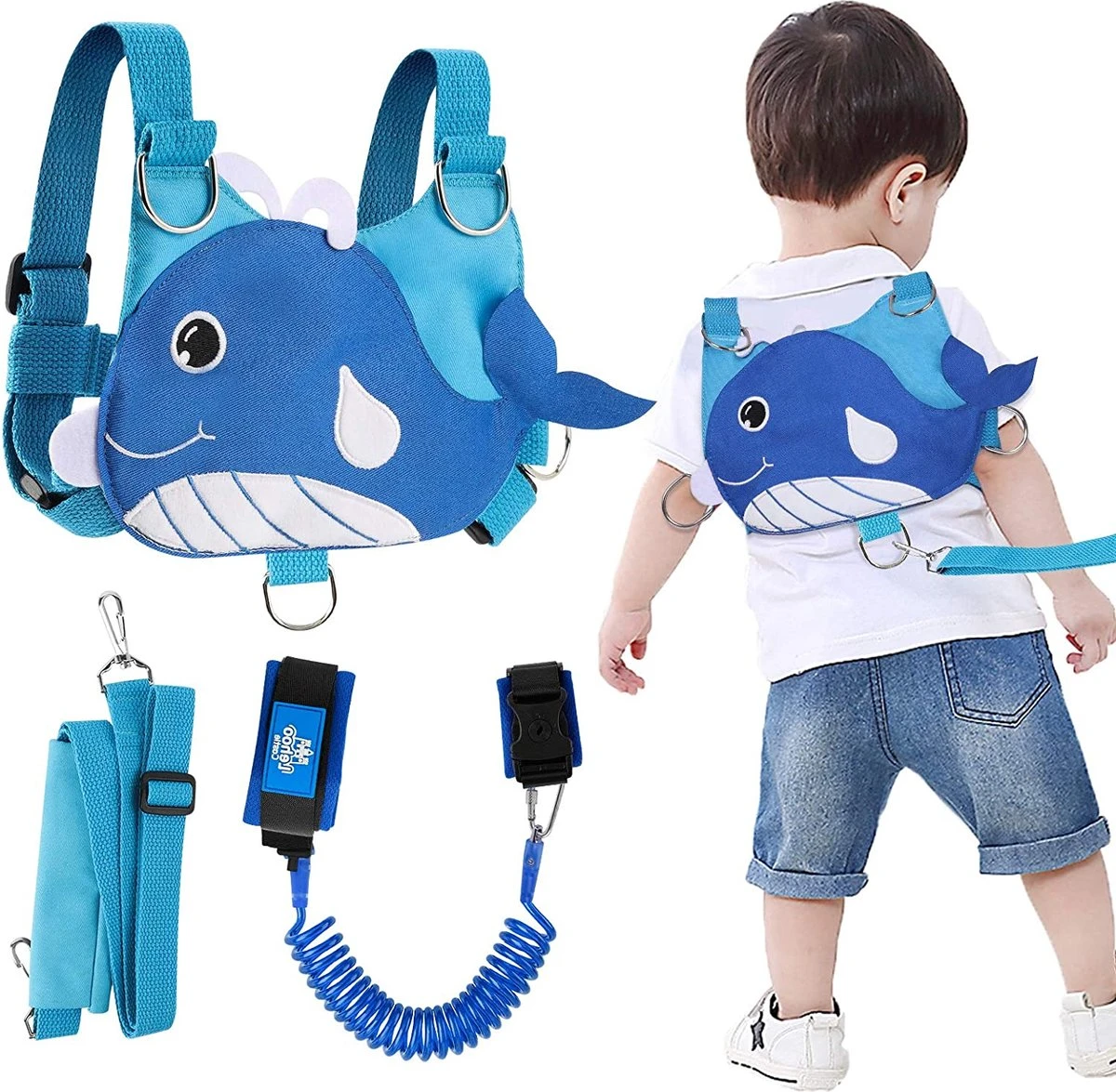 Veiligheidstuigje, Rugzakje. Veiligheidslijn Voor Kinderen, Polsband En Riem. Voorkomt Verdwalen Of Weglopen Van Uw Kind. 3 Veiligheidstuigje, Rugzakje. Veiligheidslijn Voor Kinderen, Polsband En Riem. Voorkomt Verdwalen Of Weglopen Van Uw Kind.