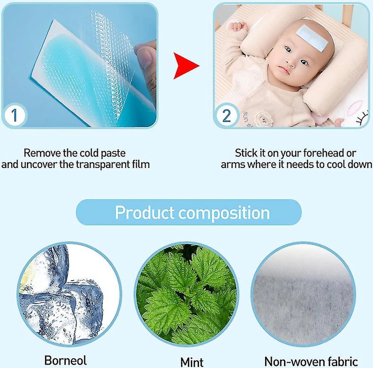 5Pc's Koelpleisters Voor Baby's - Koelpleister Baby - Babykoorts - Baby Verzorging - Koelpleisters Baby - Koorts Pleisters - Ijsgel Pads Koel Pleisters - Verkoeling Pleisters - 5 Stuks - Zomer Koeling Pleister 7 5Pc's Koelpleisters Voor Baby's - Koelpleister Baby - Babykoorts - Baby Verzorging - Koelpleisters Baby - Koorts Pleisters - Ijsgel Pads Koel Pleisters - Verkoeling Pleisters - 5 Stuks - Zomer Koeling Pleister - Afbeelding 5