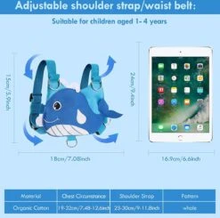 Veiligheidstuigje, Rugzakje. Veiligheidslijn Voor Kinderen, Polsband En Riem. Voorkomt Verdwalen Of Weglopen Van Uw Kind. 15 Veiligheidstuigje, Rugzakje. Veiligheidslijn Voor Kinderen, Polsband En Riem. Voorkomt Verdwalen Of Weglopen Van Uw Kind. -Babyproducten Korting 1200x1188 6