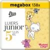 Etos Woezel & Pip Luiers Junior - Maat 5 - 12 Tot 25kg - 138 Stuks (3 X 46 Stuks) -Babyproducten Korting 1200x1195 4