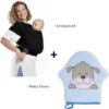 Merkloos Baby Draagdoek - Babywrap - Baby Carrier - Babydrager - Buikdrager Baby – Baby Draagzak - Baby Sling | Ergonomisch | Met Tasje | Zwart -Babyproducten Korting 1200x1197 3