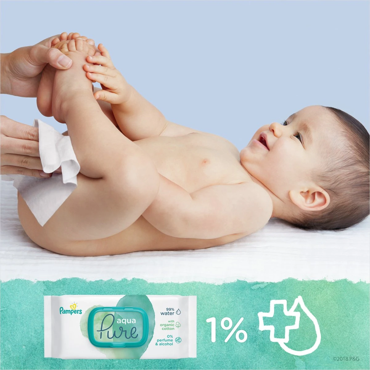 Pampers® Pampers - Aqua Pure - Billendoekjes - 2592 Doekjes - 54 X 48 11 Pampers® Pampers - Aqua Pure - Billendoekjes - 2592 Doekjes - 54 X 48 - Afbeelding 9