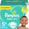 Pampers® Pampers - Baby Dry - Maat 5+ - Maandbox- 168 Luiers -Babyproducten Korting 1200x1200 1028