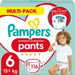 Pampers® Pampers Premium Protection Pants Luierbroekjes - Maat 6 (+15 Kg) - 116 Stuks - Multi-Pack 28 Pampers® Pampers Premium Protection Pants Luierbroekjes - Maat 6 (+15 Kg) - 116 Stuks - Multi-Pack -Babyproducten Korting 1200x1200 1040