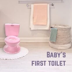 Casteleyn - Toilet Trainer - WC Potje - Plaspotje - Kinder Toilet - Met Geluid - Tot 21KG - Roze -Babyproducten Korting 1200x1200 1121