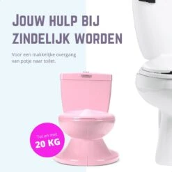 Casteleyn - Toilet Trainer - WC Potje - Plaspotje - Kinder Toilet - Met Geluid - Tot 21KG - Roze -Babyproducten Korting 1200x1200 1124