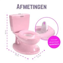 Casteleyn - Toilet Trainer - WC Potje - Plaspotje - Kinder Toilet - Met Geluid - Tot 21KG - Roze -Babyproducten Korting 1200x1200 1125