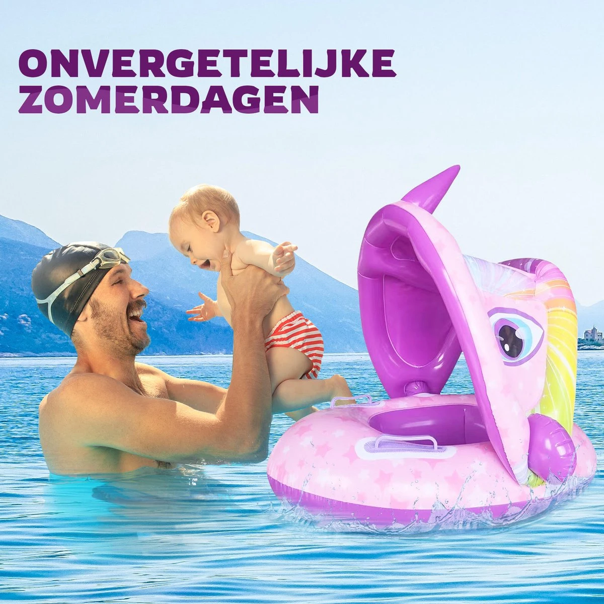 Eenhoorn - Kinderzwembad – Peuter Zwembad – Baby Zwembadje – Baby Zwembad Met Zonnescherm – Opblaasbaar – Vanaf 1 Jaar 3 Eenhoorn - Kinderzwembad – Peuter Zwembad – Baby Zwembadje – Baby Zwembad Met Zonnescherm – Opblaasbaar – Vanaf 1 Jaar