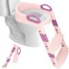Macx & Macx Toilettrainer Met Trapje - Brilverkleiner Met Handvaten En Opstapje - Opvouwbaar Toilet Bril Zitje - WC Zindelijkheids Training Voor Jongens/Meisjes - Urinoirs Voor Kind/Peuter Van 2 Tot 7 Jaar - Roze -Babyproducten Korting 1200x1200 1409