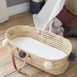 Bamboe Ovaal Matras - 72x32 Cm | Mozesmand - Kinderwagen - Wieg | Zacht Aanvoelend | 4 Cm Dik | Afneembare Hoes | Oeko-Tex® | EU-product -Babyproducten Korting 1200x1200 1690