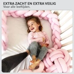 Buxibo Baby Bed Bumper - Baby Veiligheid/Hoofdbescherming/Bedbescherming - Multifunctionele Voedingskussen/Bedomrande/Boxomrander - 200CM - Roze 16 Buxibo Baby Bed Bumper - Baby Veiligheid/Hoofdbescherming/Bedbescherming - Multifunctionele Voedingskussen/Bedomrande/Boxomrander - 200CM - Roze -Babyproducten Korting 1200x1200 1721