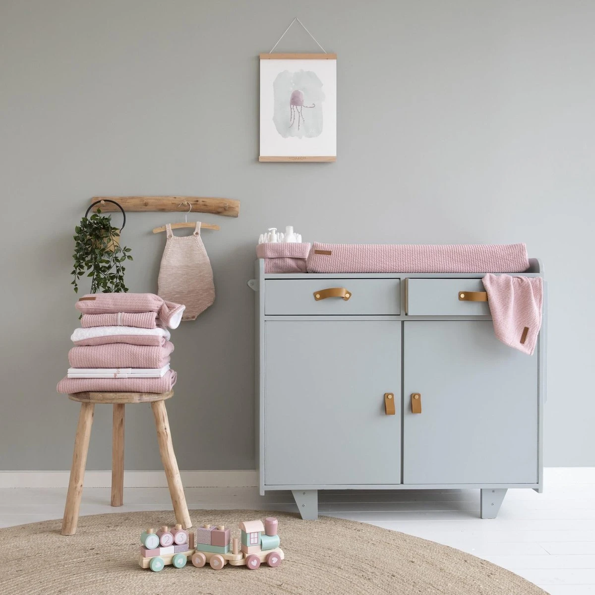 Little Dutch Wiegdeken Pure Pink 5 Little Dutch Wiegdeken Pure Pink - Afbeelding 3