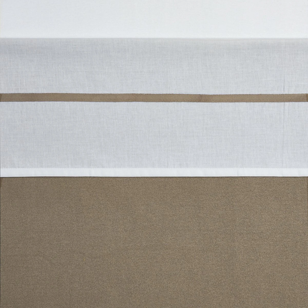 Meyco Bies Ledikant Laken - Taupe - 100x150cm 3 Meyco Bies Ledikant Laken - Taupe - 100x150cm