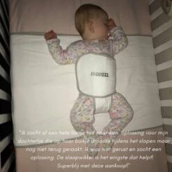 Snoozzz Slaapwikkel Regular - Baby Slaaphulp - Voorkomt Voorkeurshouding - Geschikt Voor Wieg En Ledikant - 0+ Maanden - Wit/Grijs - 180 X 50 Cm -Babyproducten Korting 1200x1200 1944