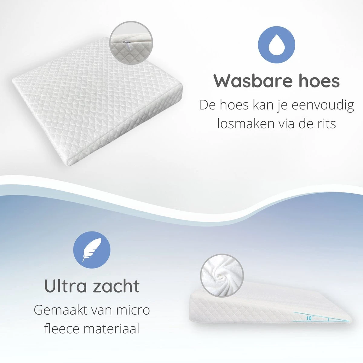 Reflux Kussen RECHT – Hellend Kussen – Matrasverhoger – Wigkussen – Zwangerschapskussen – Zijslaapkussen – Slaapkussen Baby – Voedingskussen – Hoofdkussen Baby – Anti Reflux – Verhogend Kussen Baby – Kraamcadeau – Cadeautip 6 Reflux Kussen RECHT – Hellend Kussen – Matrasverhoger – Wigkussen – Zwangerschapskussen – Zijslaapkussen – Slaapkussen Baby – Voedingskussen – Hoofdkussen Baby – Anti Reflux – Verhogend Kussen Baby – Kraamcadeau – Cadeautip - Afbeelding 4