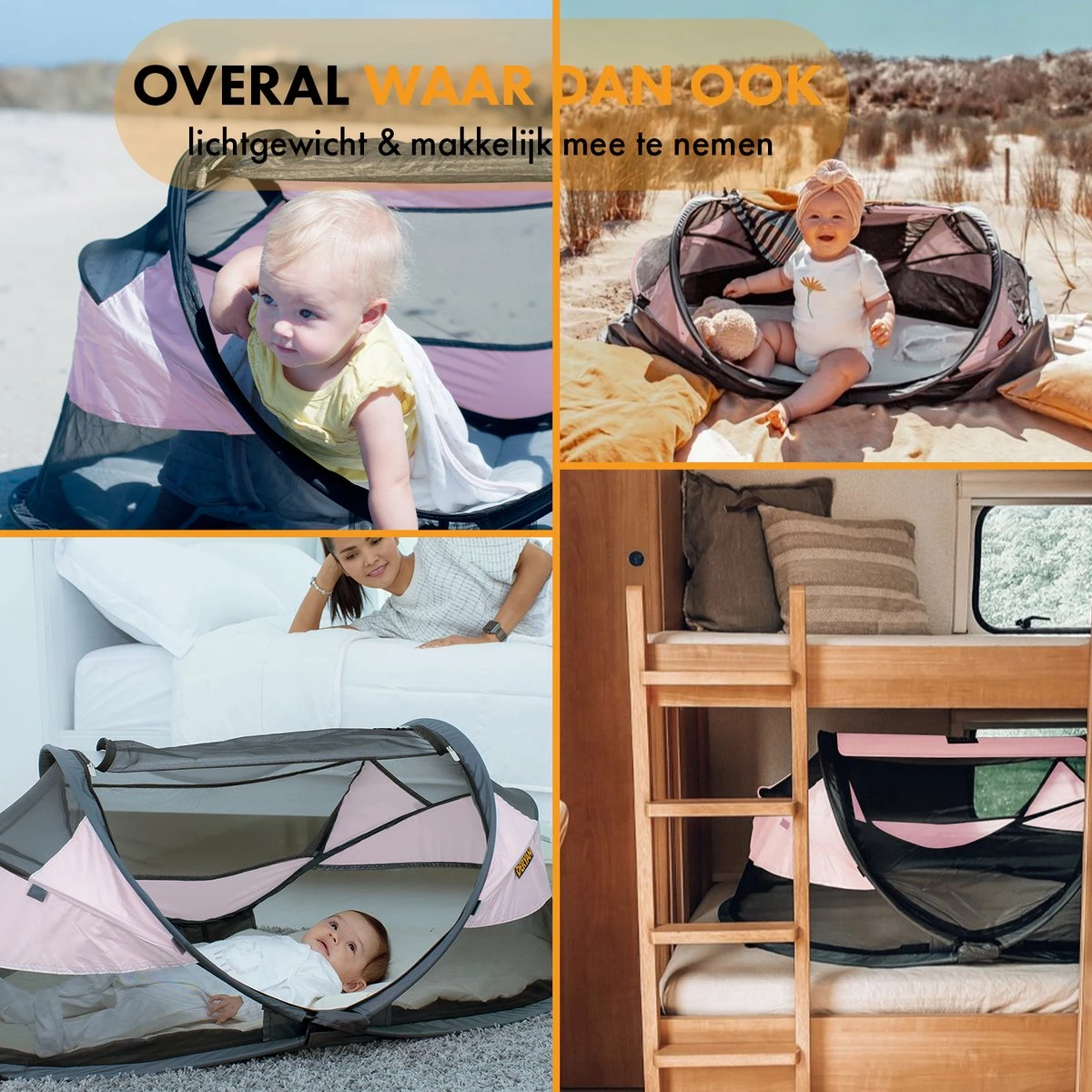 Deryan Baby Luxe Campingbedje – Inclusief Zelfopblaasbare Matras - Rose 8 Deryan Baby Luxe Campingbedje – Inclusief Zelfopblaasbare Matras - Rose - Afbeelding 6