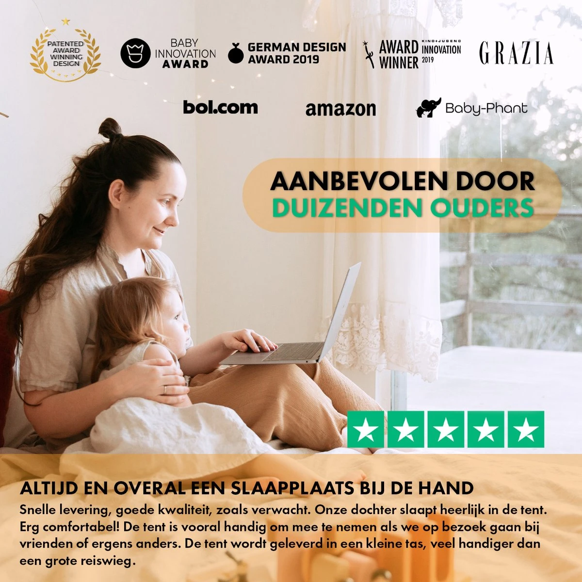 Deryan Baby Luxe Campingbedje – Inclusief Zelfopblaasbare Matras - Rose 9 Deryan Baby Luxe Campingbedje – Inclusief Zelfopblaasbare Matras - Rose - Afbeelding 7