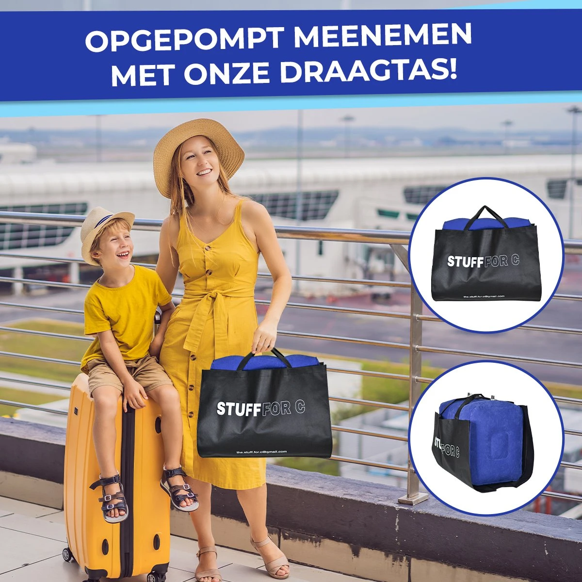 Merkloos Voetensteun - Vliegtuigbedje - Premium Quality XL - Reisbedje - Met Speciale Draagtas - Vliegtuig Kussen - Voetenbankje Of Poef - Met Slaapmasker & Pomp - Grijs 7 Merkloos Voetensteun - Vliegtuigbedje - Premium Quality XL - Reisbedje - Met Speciale Draagtas - Vliegtuig Kussen - Voetenbankje Of Poef - Met Slaapmasker & Pomp - Grijs - Afbeelding 5