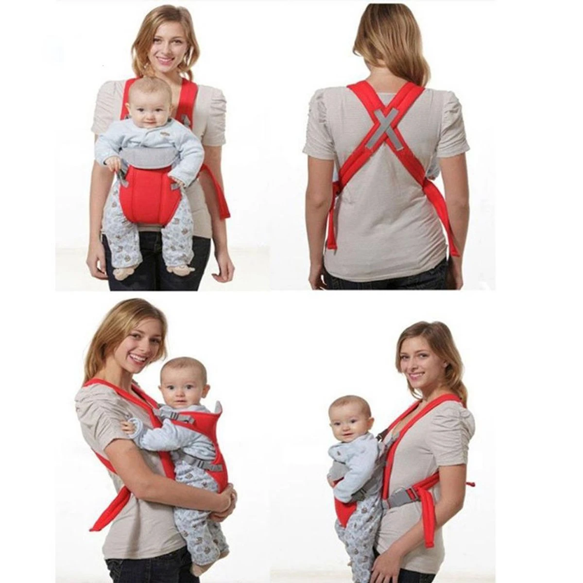 Baby Carrier - Draagzak - Oranje 4 Baby Carrier - Draagzak - Oranje - Afbeelding 2