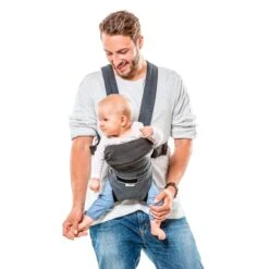 Hauck 2 Way Carrier Draagzak - Buikdrager - Melange Charcoal -Babyproducten Korting 1200x1200 379