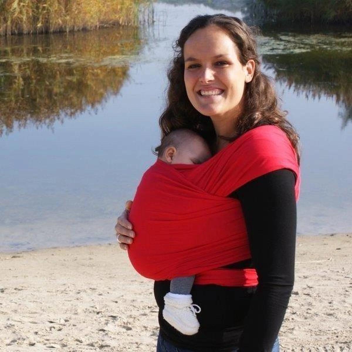 Smallvips Draagdoek Taupe - Rekbare Draagdoek Van Bamboo - Heerlijk Zacht En Koel - Ergonomisch Dragen 10 Smallvips Draagdoek Taupe - Rekbare Draagdoek Van Bamboo - Heerlijk Zacht En Koel - Ergonomisch Dragen - Afbeelding 8